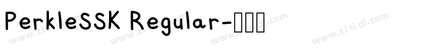 PerkleSSK Regular字体转换